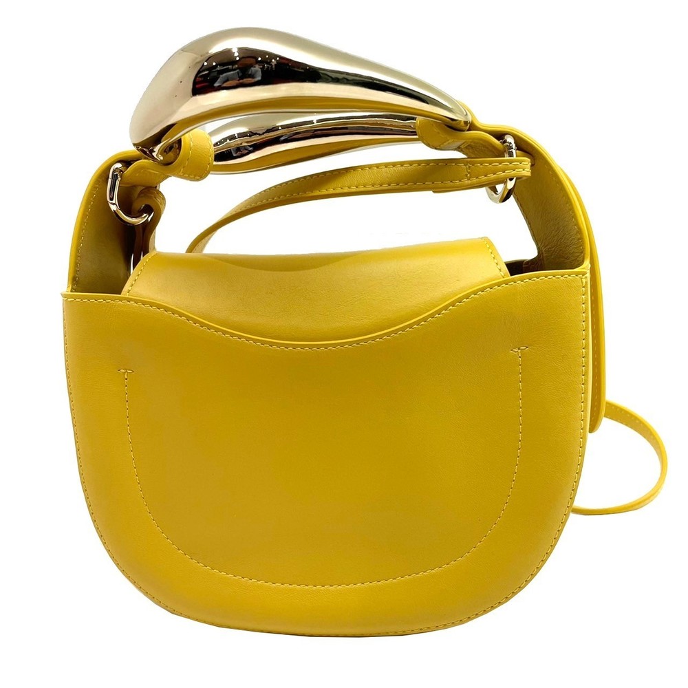 Chloe Small Shoulder Yellow Bag Kiss Bag Leather